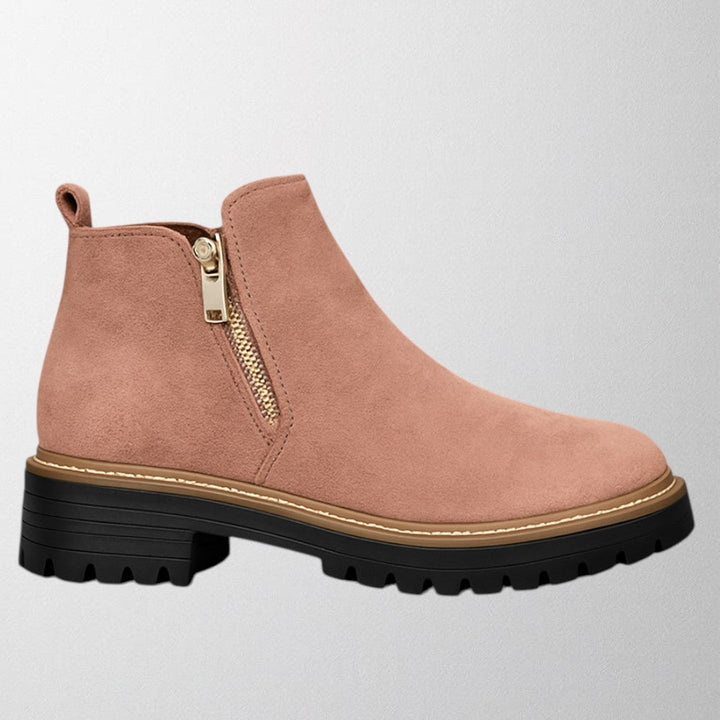 Duttini | Comfort-Fit Shoe With Round Toe And Side Zip Fastening