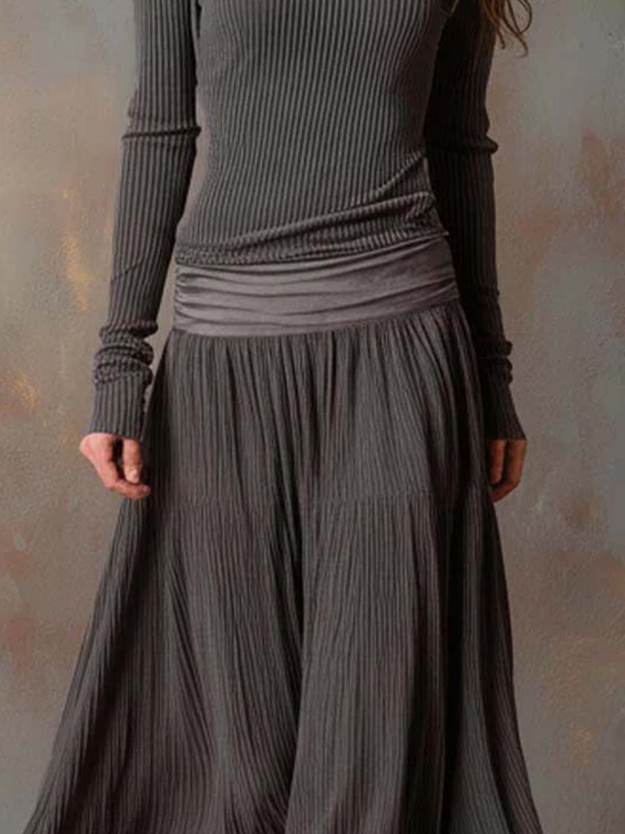 Duttini | Charcoal Knit Dress