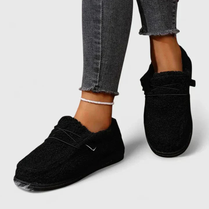 Duttini | Comfort-Fit Flat Textured Slip-On with Cushioned Support
