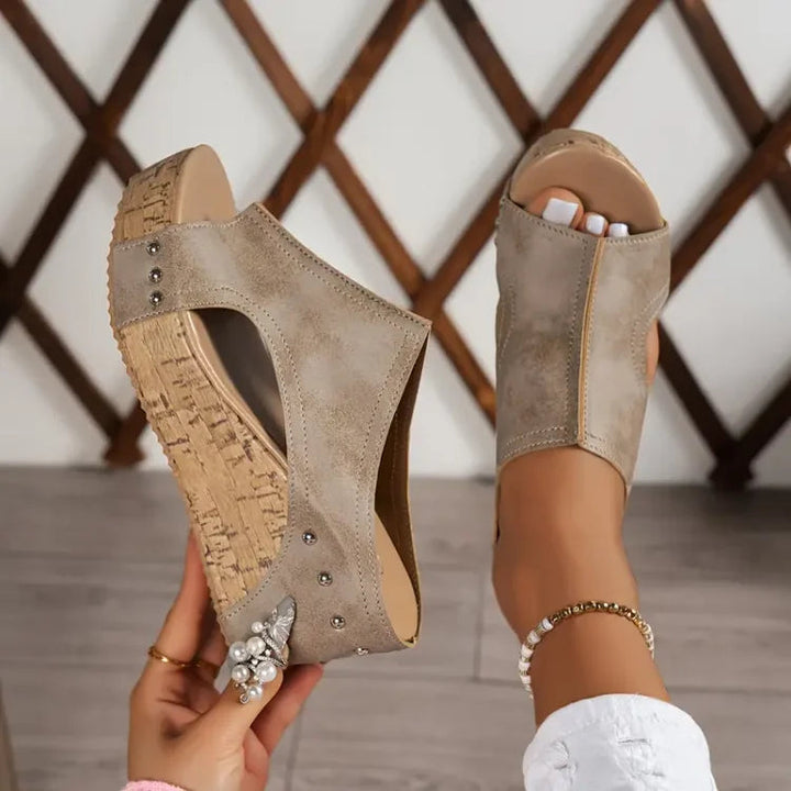 Duttini | Orthopedic Wedge Open with Arch Support for All-Day Comfort