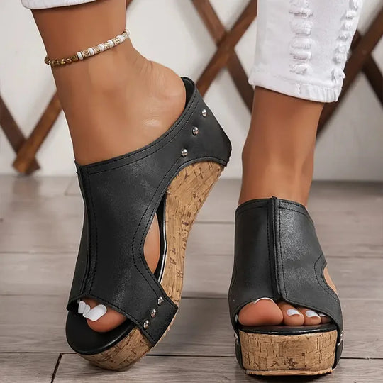 Duttini | Orthopedic Wedge Open with Arch Support for All-Day Comfort