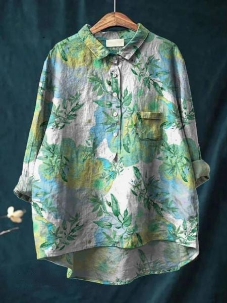 Duttini | Sculpted Floral Blouse with a Timeless Finish