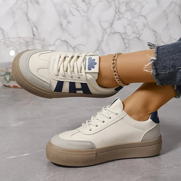 Duttini | Soft-Step Retro-Inspired Platform Trainers With Contrast Details