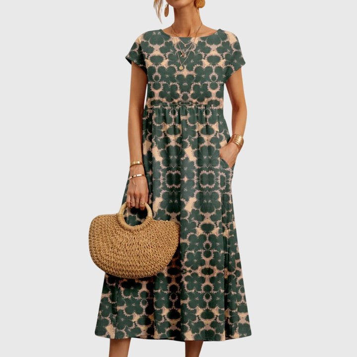 Duttini | Floral Dress for Women, Cotton, Fitted, Multicolor, Chic Style