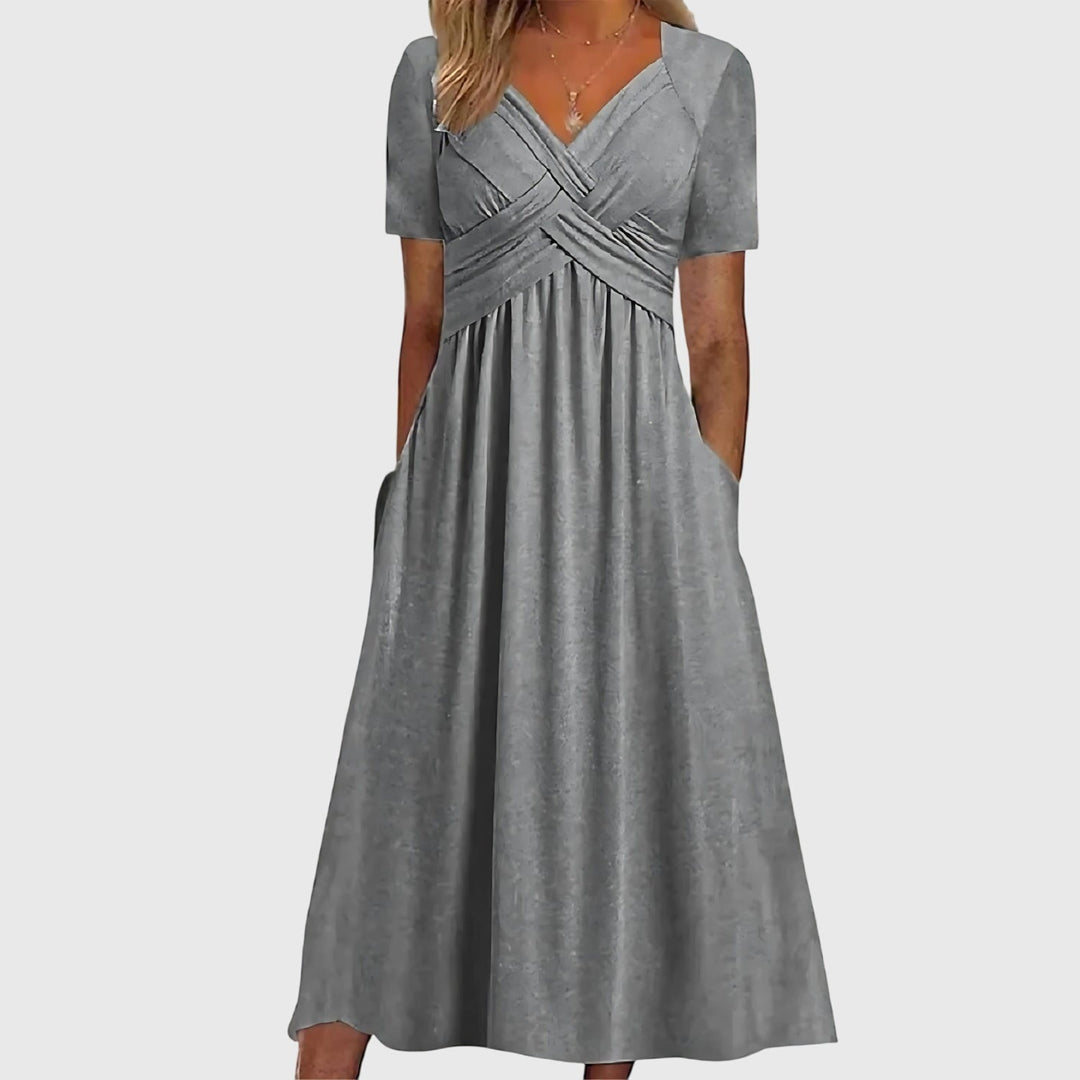 Duttini | Midi Dress for Women in Tummy Control Fabric