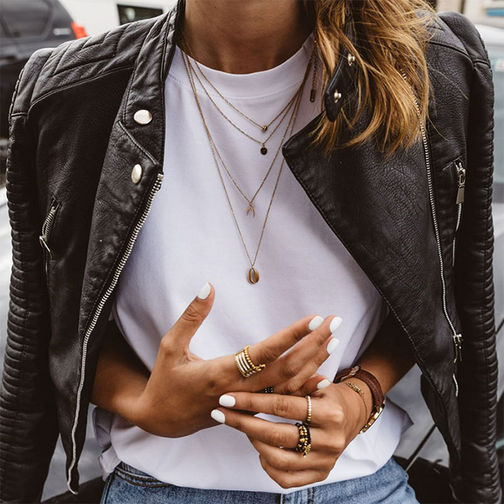 Duttini | Casual Biker Style Zipper Jacket for Women