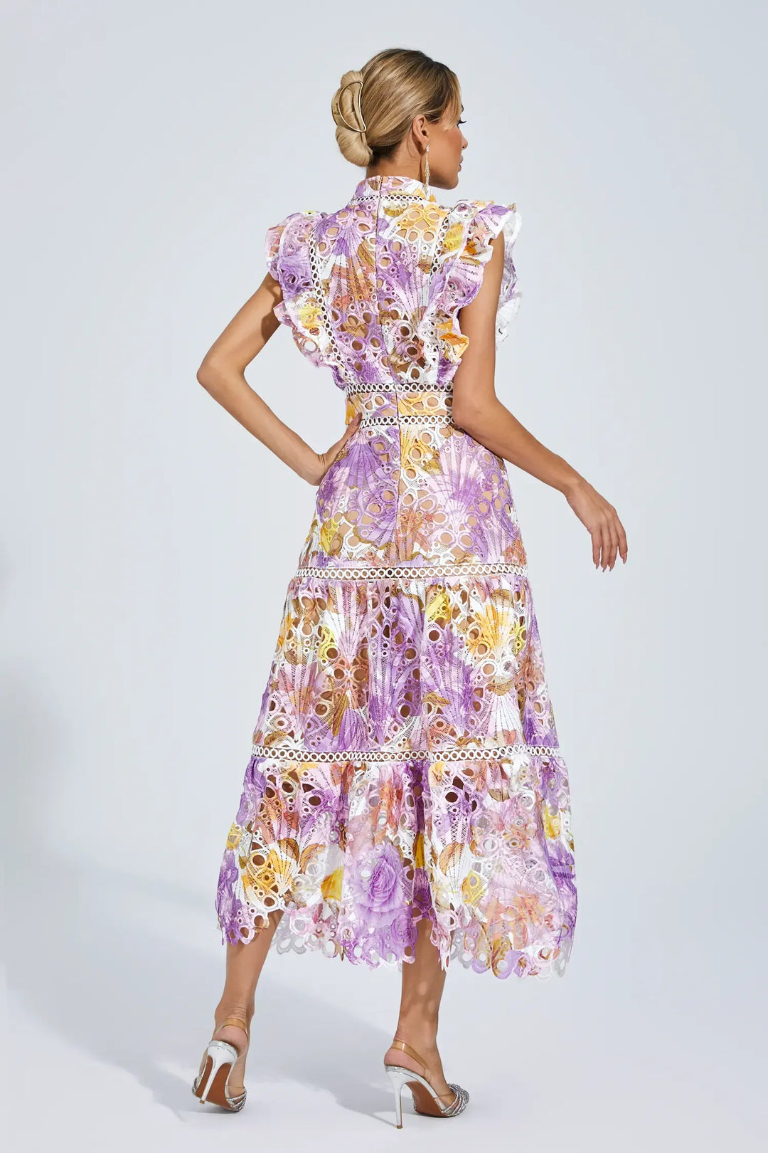 Duttini | Embroidered Midi Dress