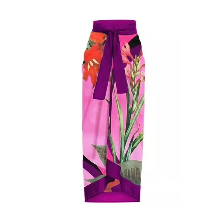 Duttini | Wrap-style design swimsuit set
