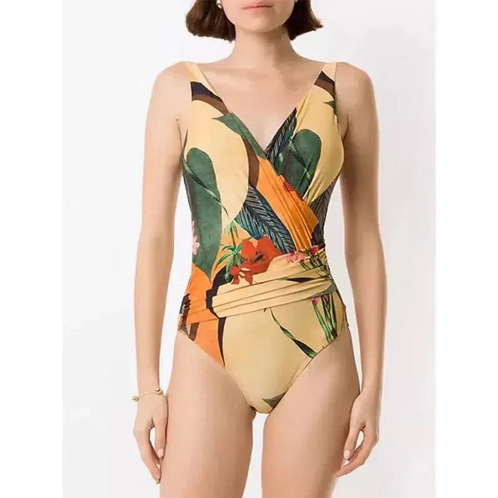 Duttini | Wrap-style design swimsuit set