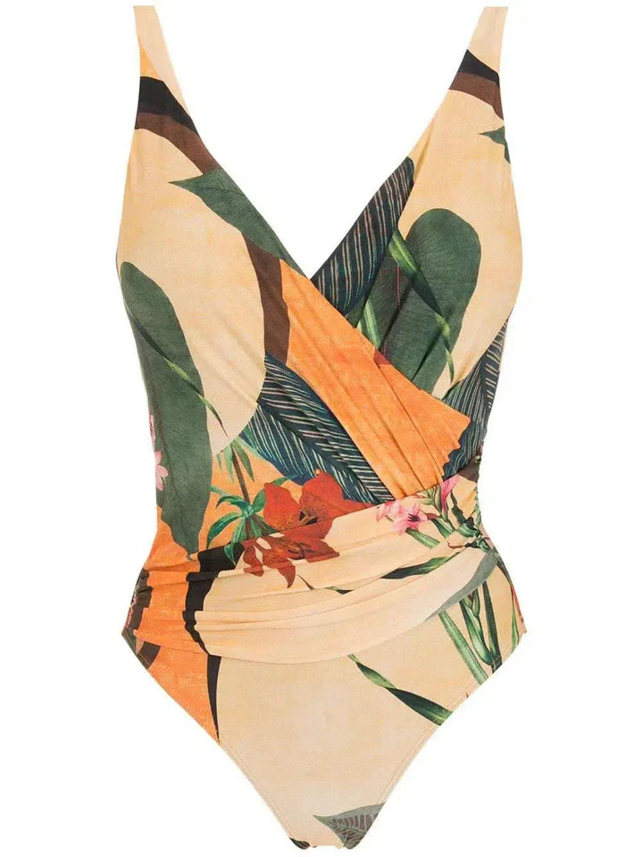 Duttini | Wrap-style design swimsuit set