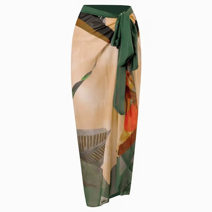 Duttini | Wrap-style design swimsuit set
