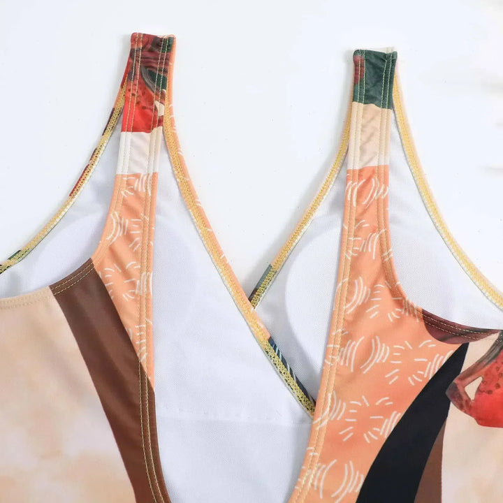 Duttini | Wrap-style design swimsuit set
