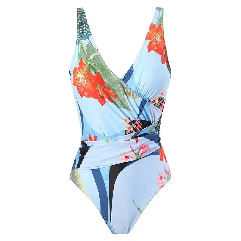 Duttini | Wrap-style design swimsuit set
