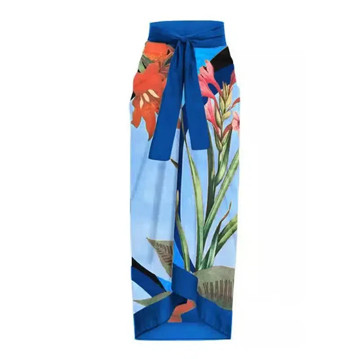 Duttini | Wrap-style design swimsuit set