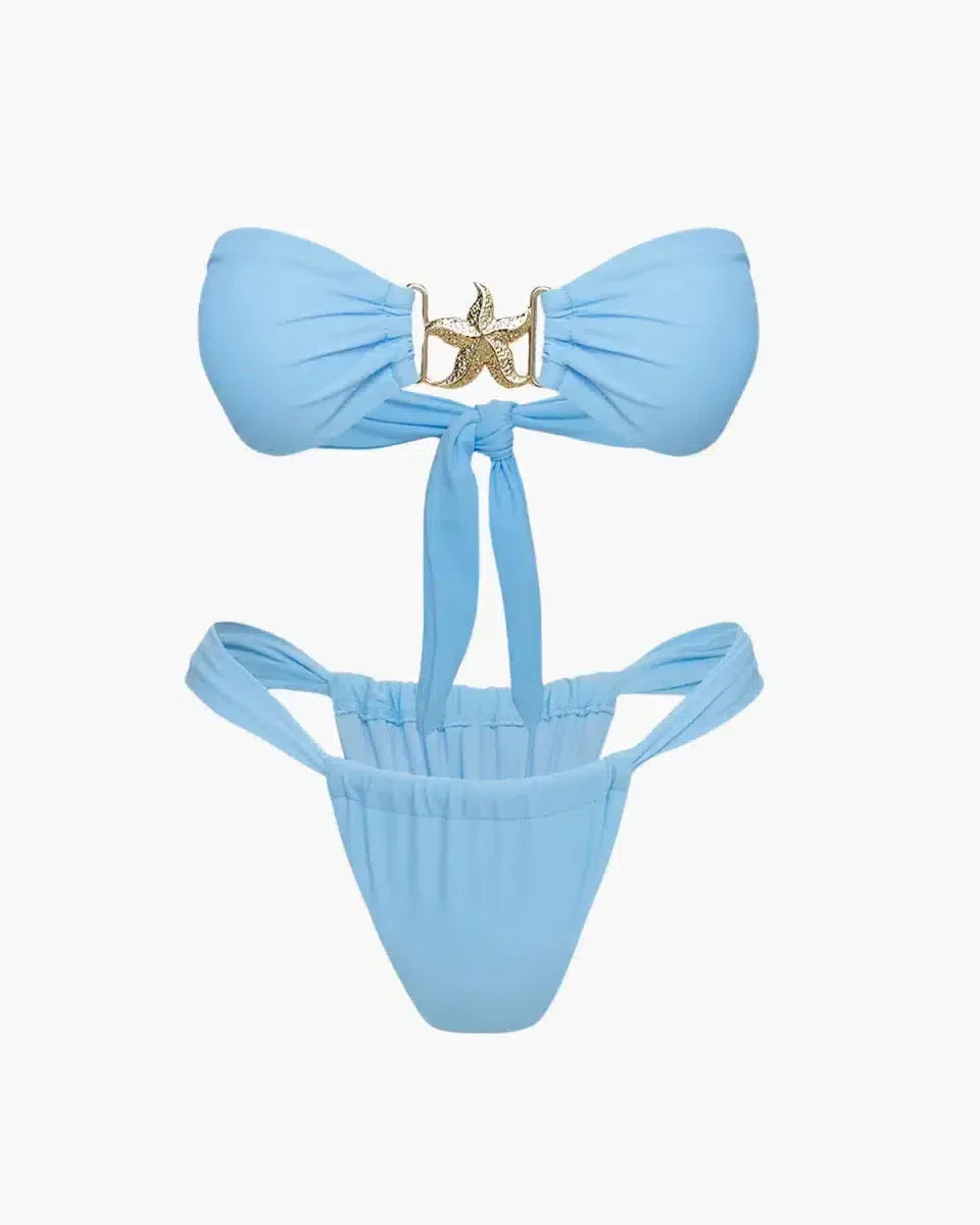Duttini | Hardware-detail bikini set with starfish embellishment