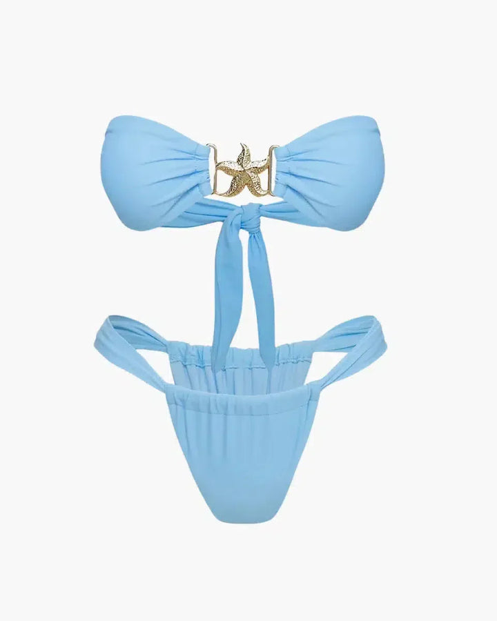 Duttini | Hardware-detail bikini set with starfish embellishment