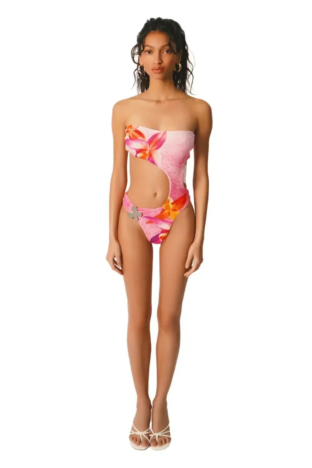 Duttini | Cut-out details one-piece swimsuit
