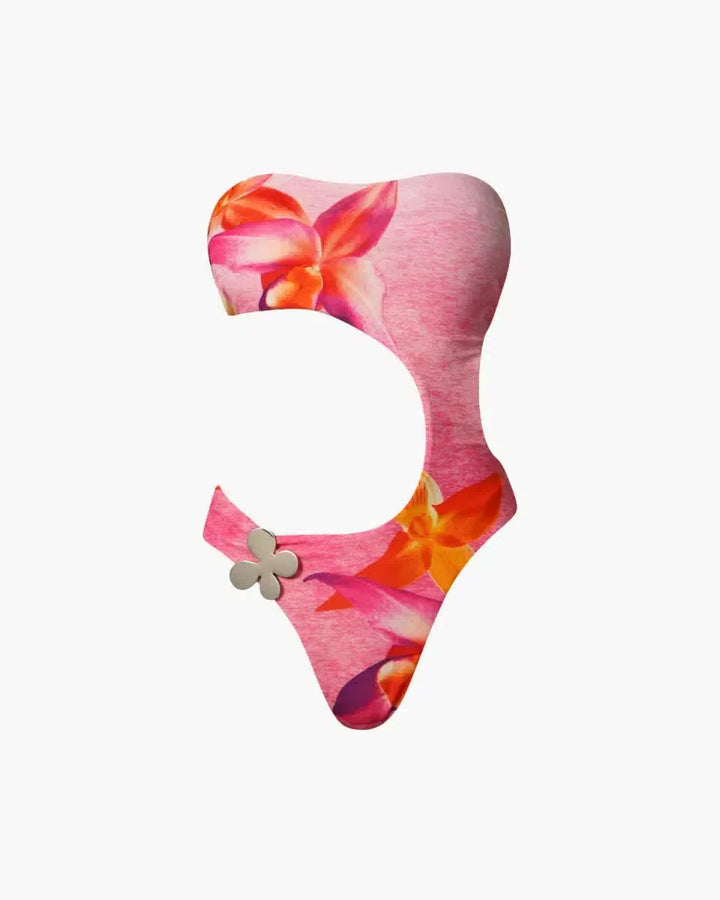 Duttini | Cut-out details one-piece swimsuit