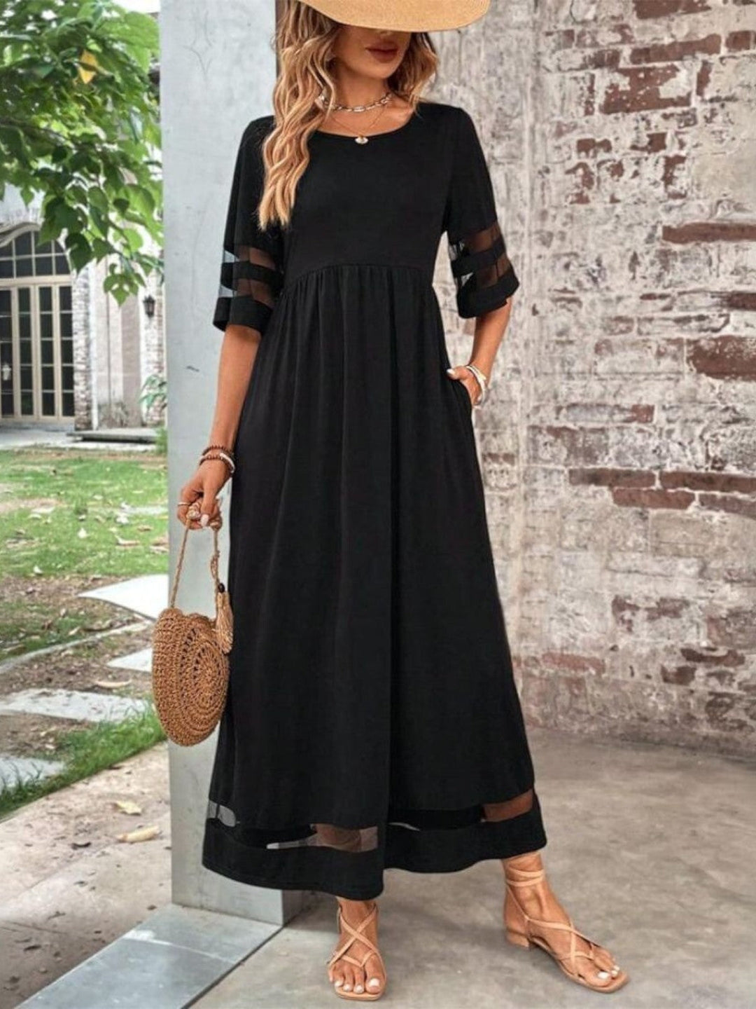Duttini | Chic Tummy Flattering Coverage Dress for Walking in Comfort