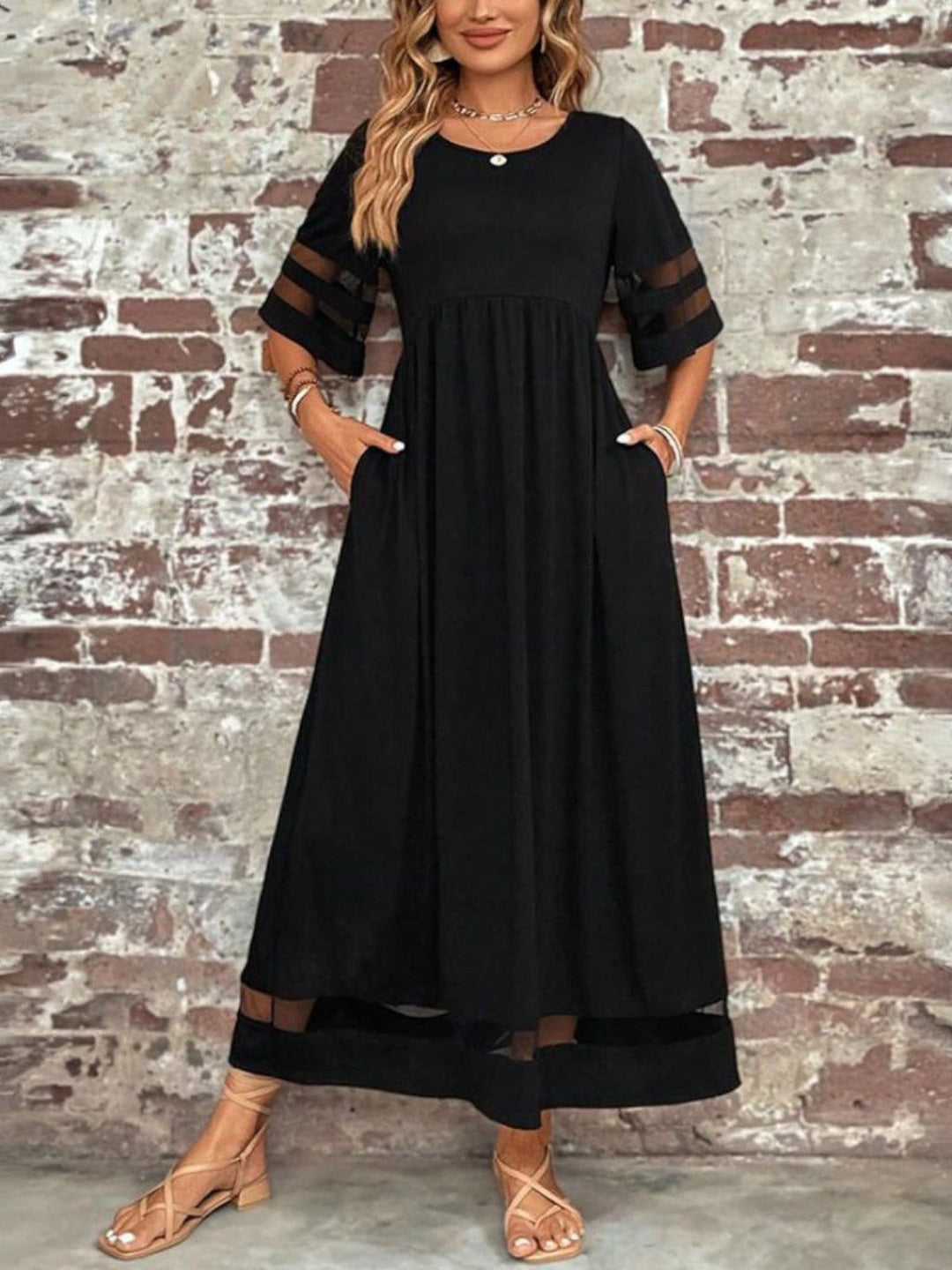 Duttini | Chic Tummy Flattering Coverage Dress for Walking in Comfort