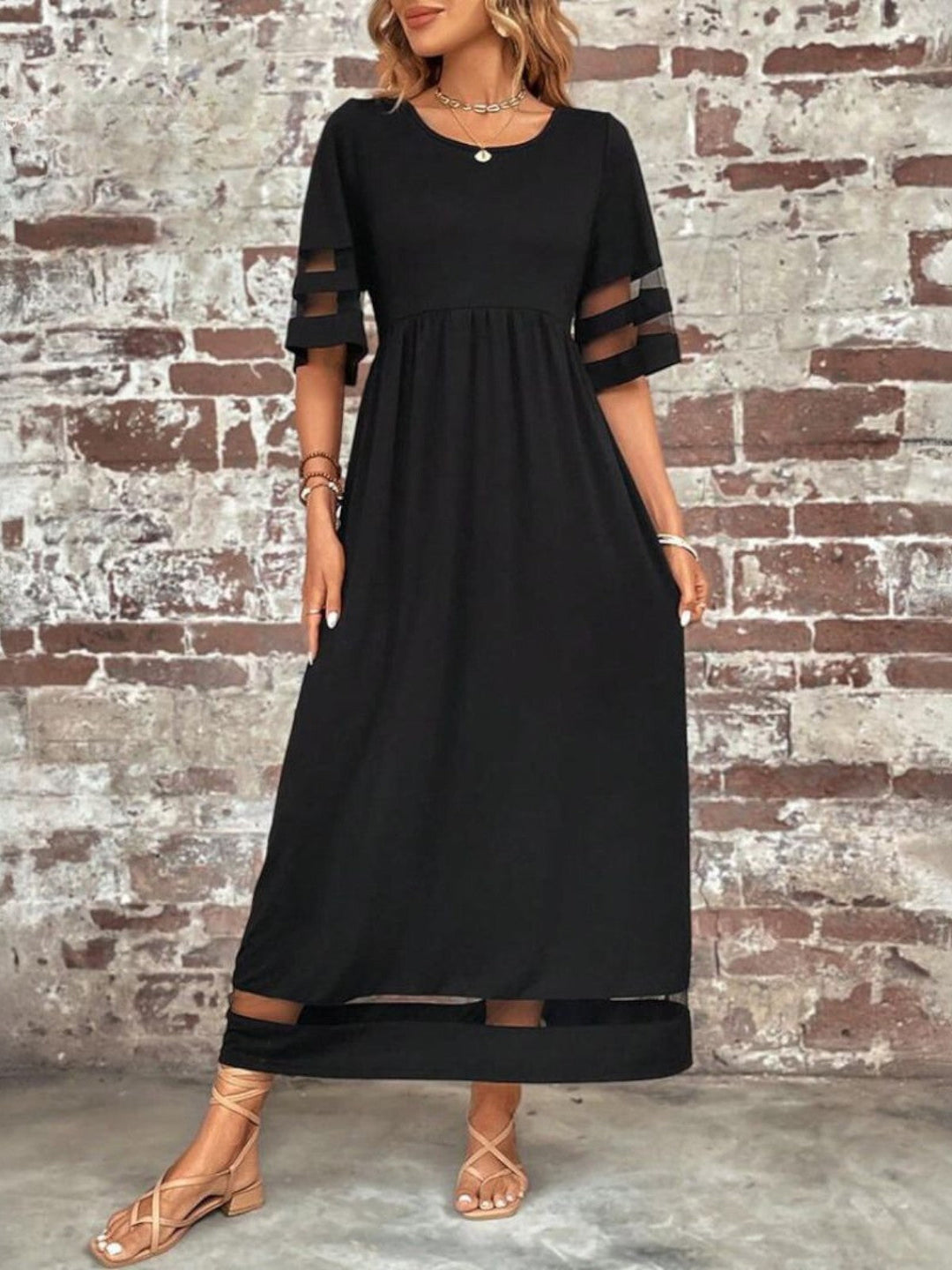 Duttini | Chic Tummy Flattering Coverage Dress for Walking in Comfort