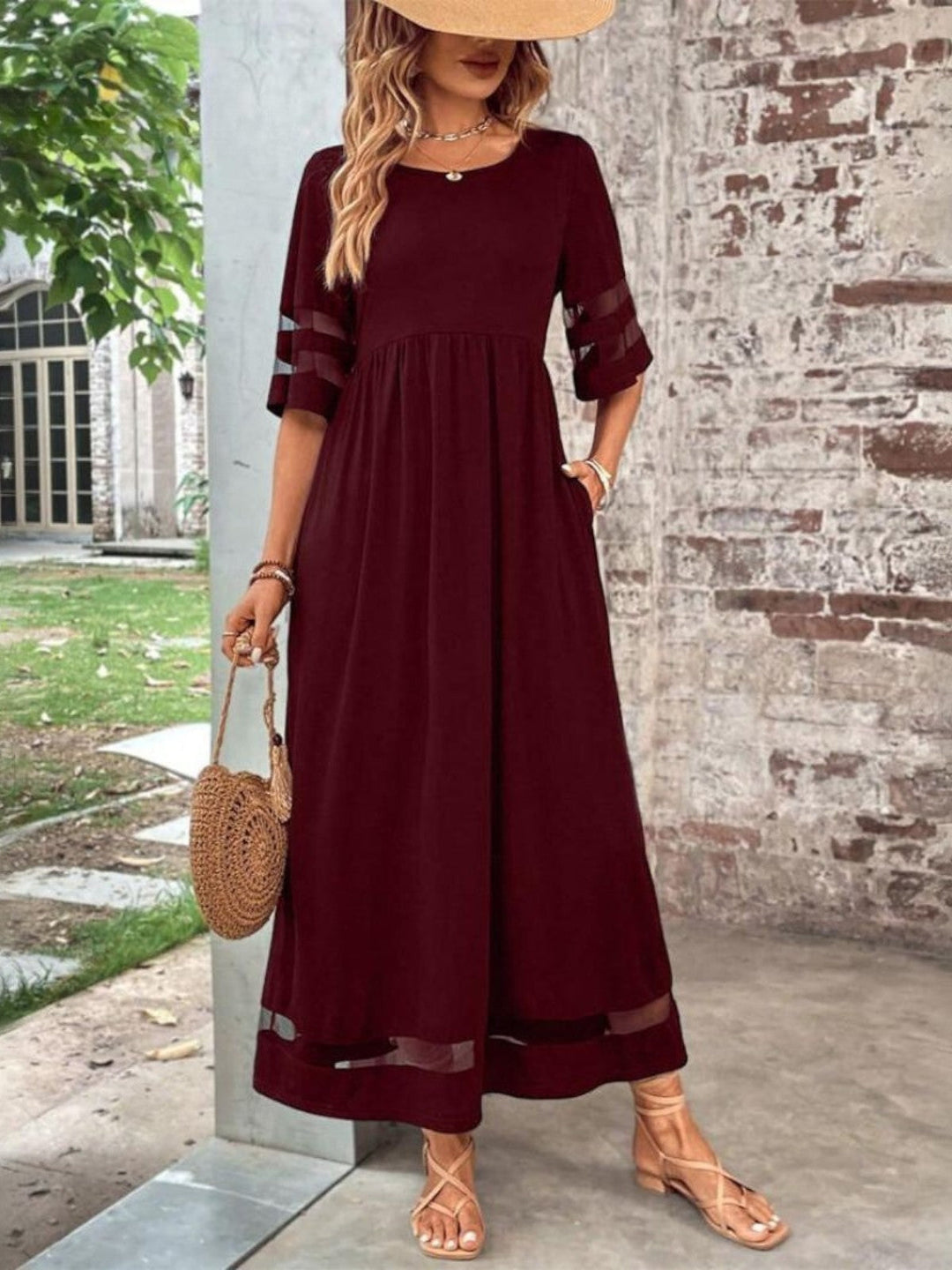 Duttini | Chic Tummy Flattering Coverage Dress for Walking in Comfort