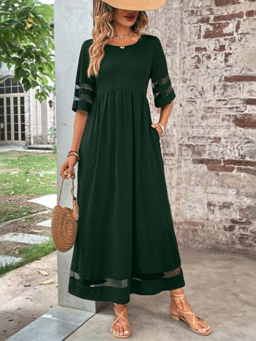 Duttini | Chic Tummy Flattering Coverage Dress for Walking in Comfort
