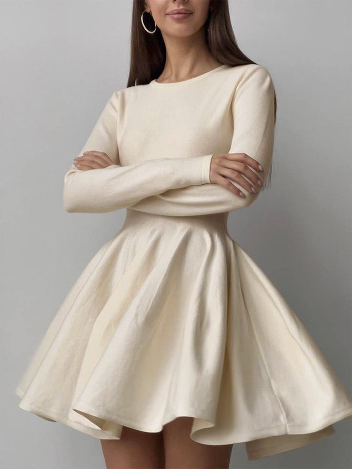 Duttini | Pleated Sweater Dress for Women in Knit with Stretch Fit