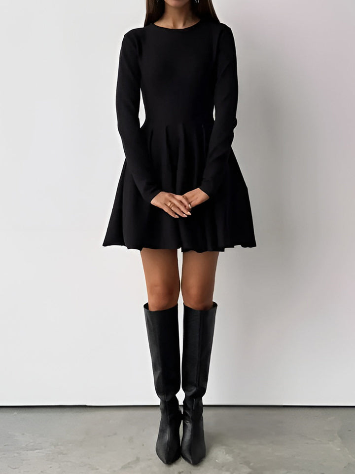 Duttini | Pleated Sweater Dress for Women in Knit with Stretch Fit