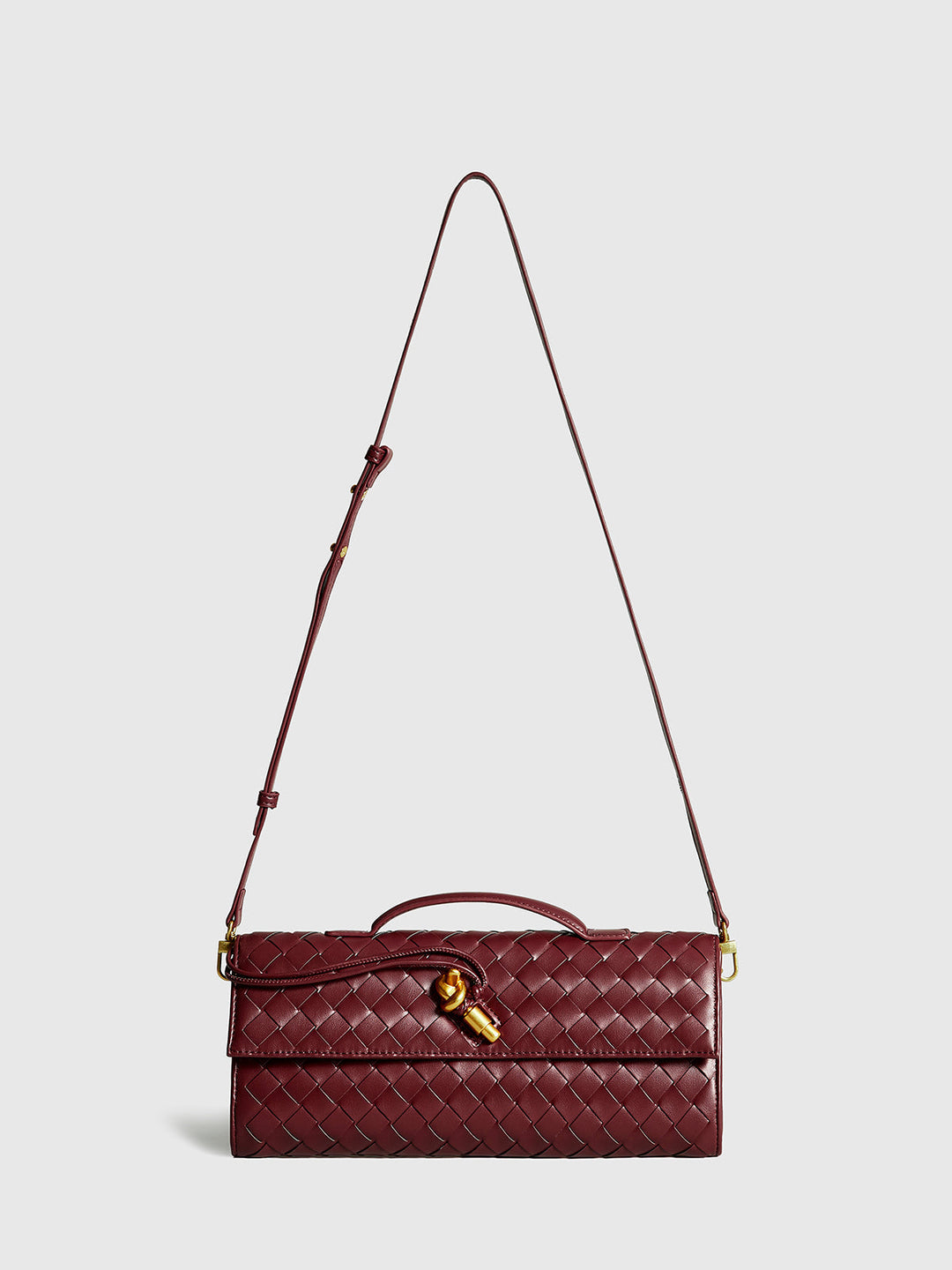Duttini | Woven Flap Clutch and Shoulder Bag