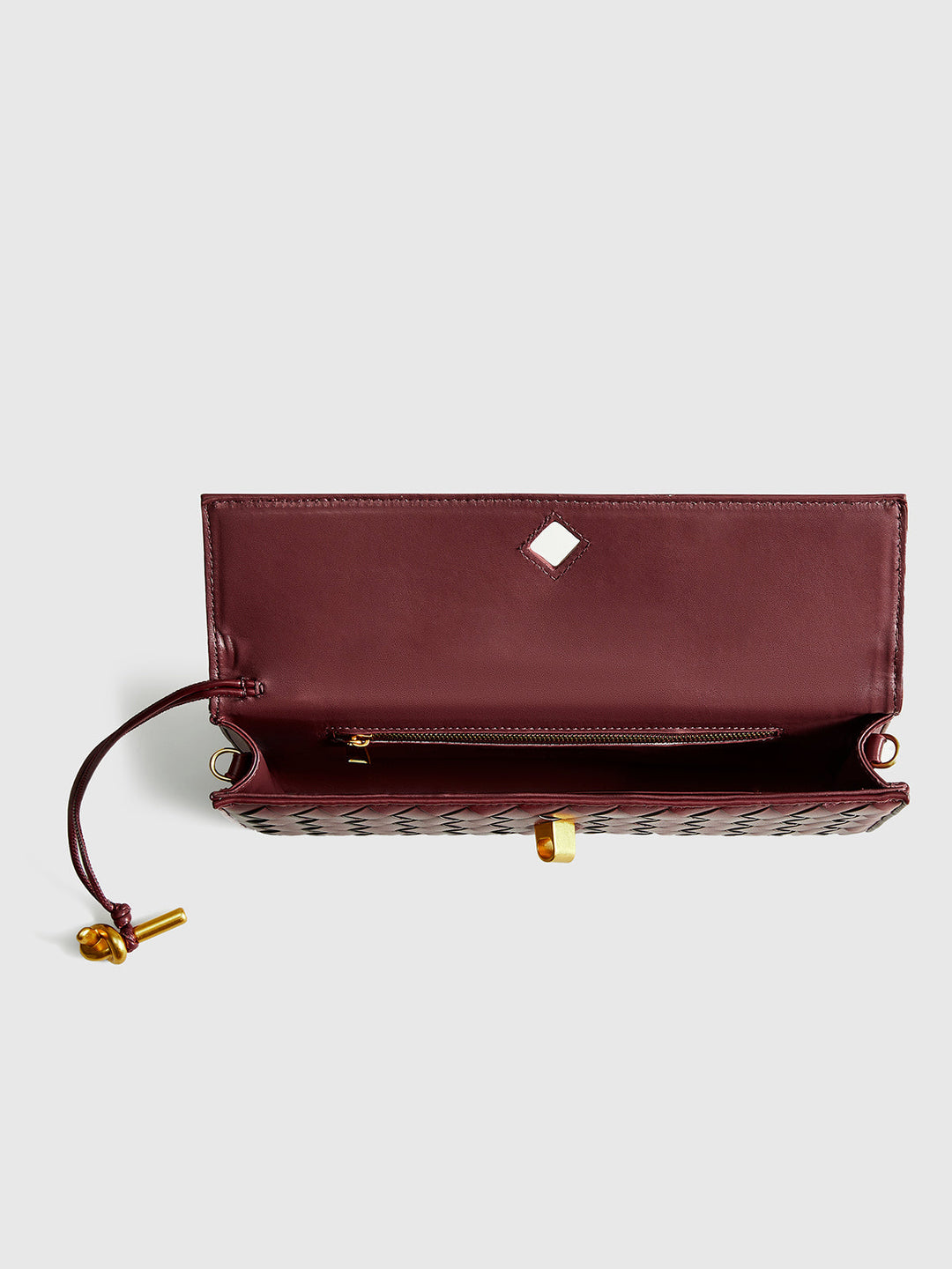 Duttini | Woven Flap Clutch and Shoulder Bag