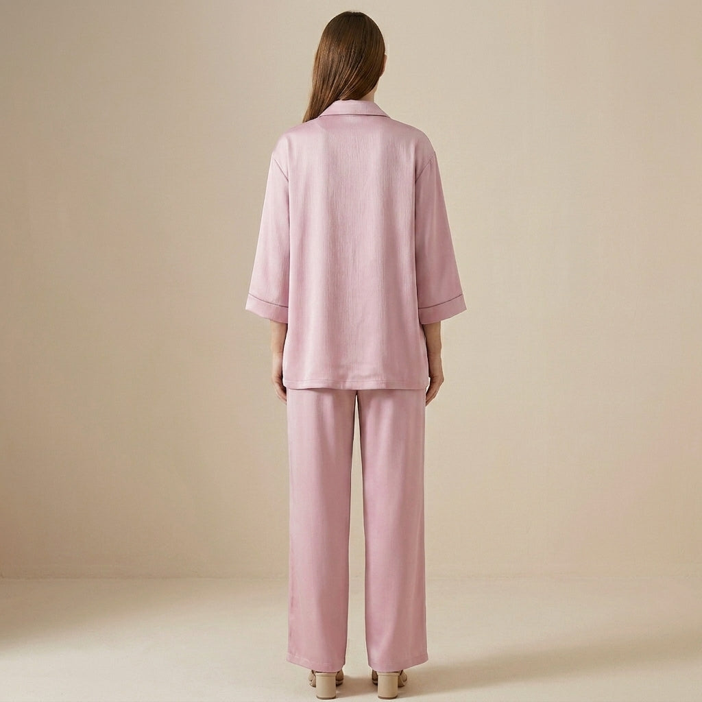 Duttini | Refined Relaxed Blazer And Wide-Leg Trouser Set
