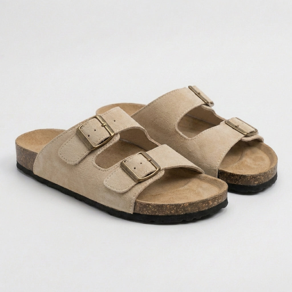 Duttini | Cushioned Relaxed Two-Strap Comfort Sandals For Everyday Summer Wear