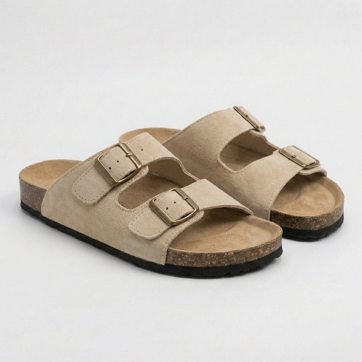 Duttini | Cushioned Relaxed Two-Strap Comfort Sandals For Everyday Summer Wear