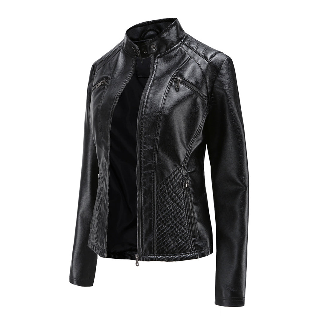 Duttini | Women’s Classic Zip-up Biker Jacket