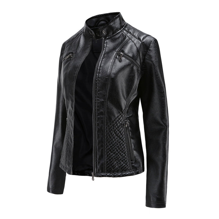 Duttini | Women’s Classic Zip-up Biker Jacket