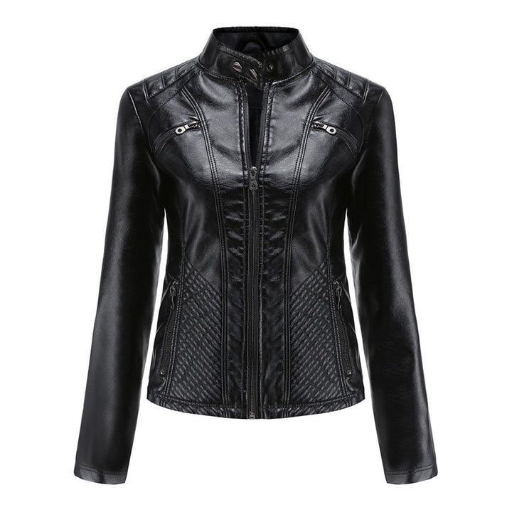 Duttini | Women’s Classic Zip-up Biker Jacket