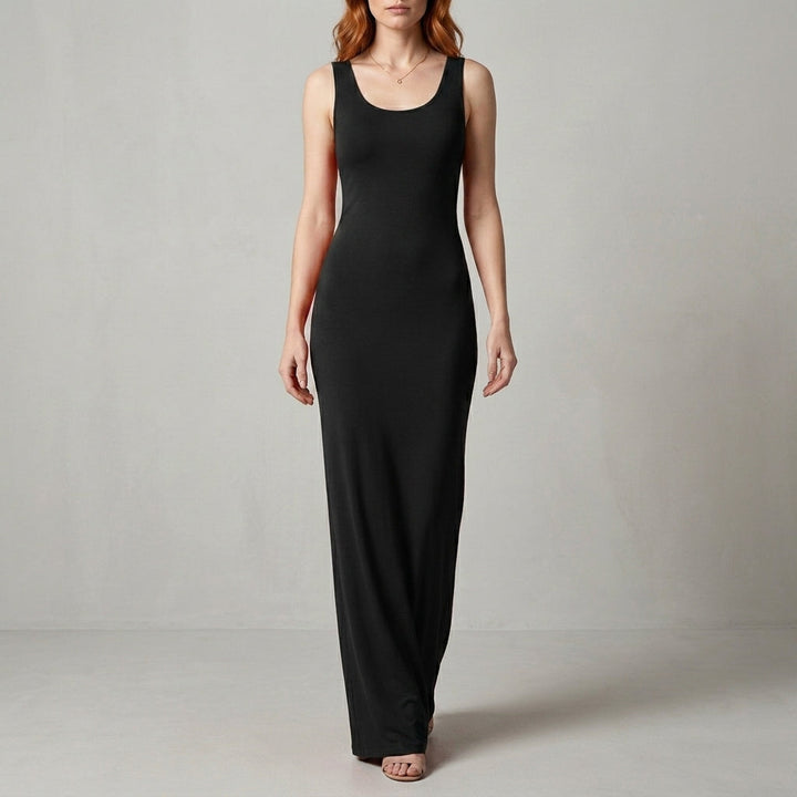 Duttini | Refined Valentina Rossi Sleeveless Scoop Neck Maxi Dress With Body-Skimming Silhouette