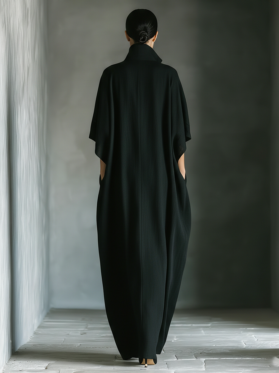 Duttini | Black Cotton Dress