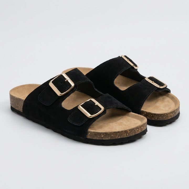 Duttini | Cushioned Relaxed Two-Strap Comfort Sandals For Everyday Summer Wear