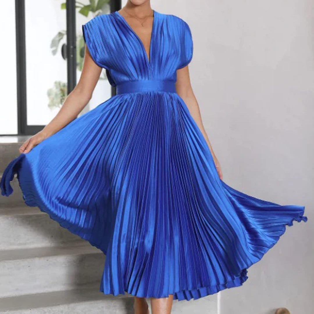 Duttini | Flowing Wedding Guest Dress with Graceful Drape