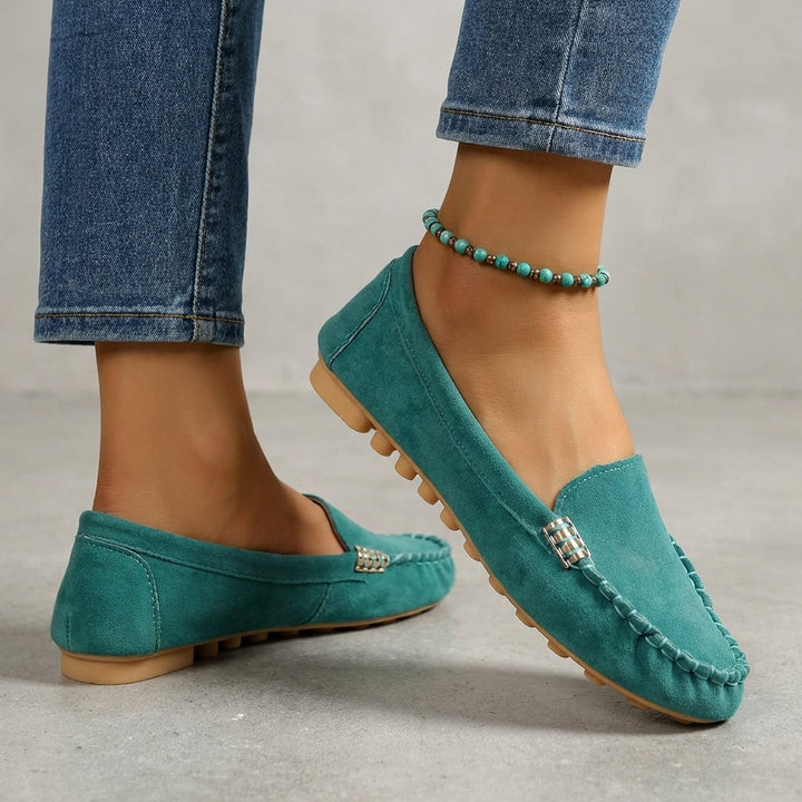 Duttini | Classic Driving Orthopedic Moccasins With Metallic Accents