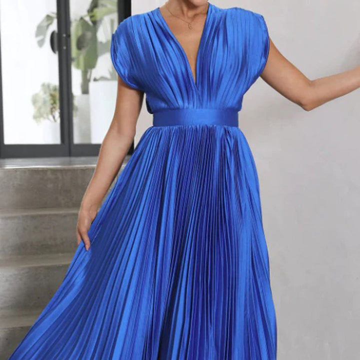 Duttini | Flowing Wedding Guest Dress with Graceful Drape