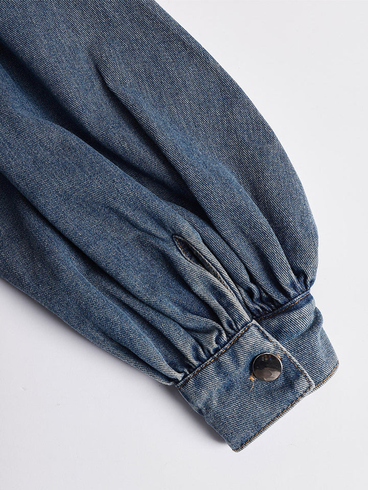 Duttini | Blue Denim Evening Dress
