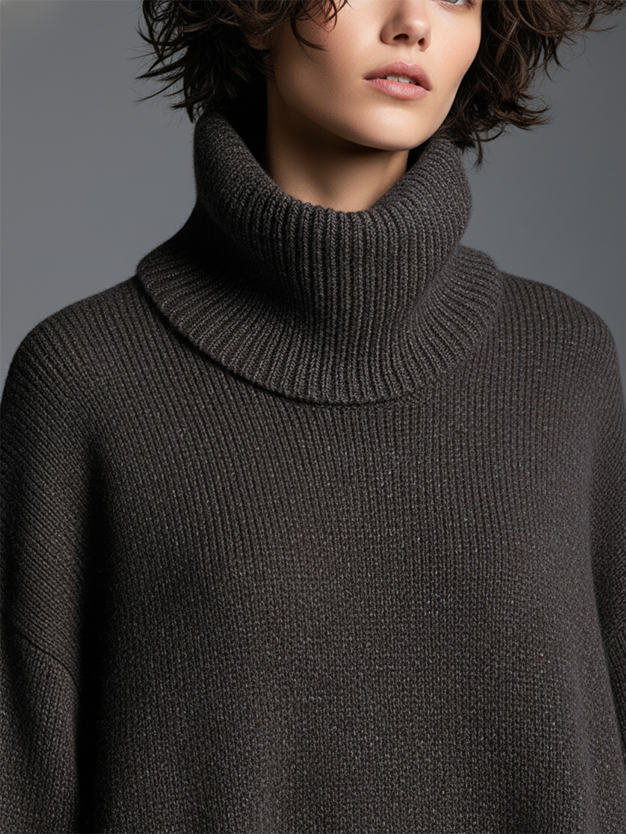 Duttini | Brown Knit Dress