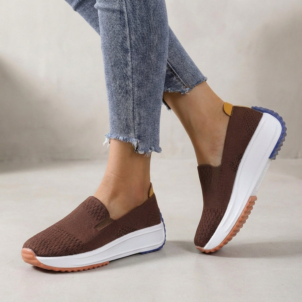 Duttini | Modern Knit Slip-On Platform Orthopedic Sneakers