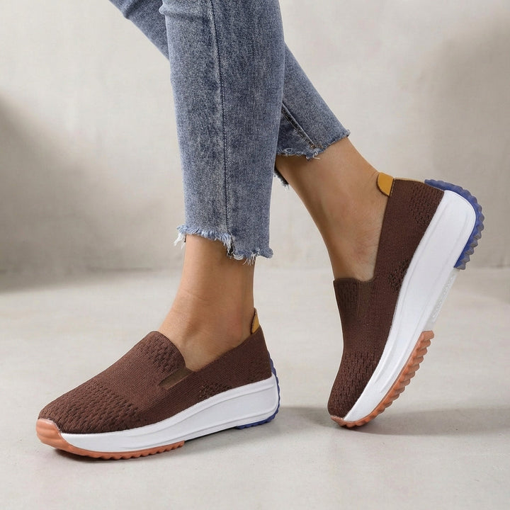 Duttini | Modern Knit Slip-On Platform Orthopedic Sneakers