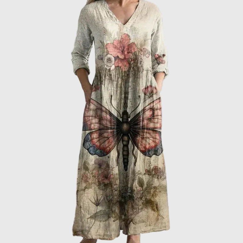 Duttini | Flowing Maxi Dress for Women in Soft Fabric, Elegant Style