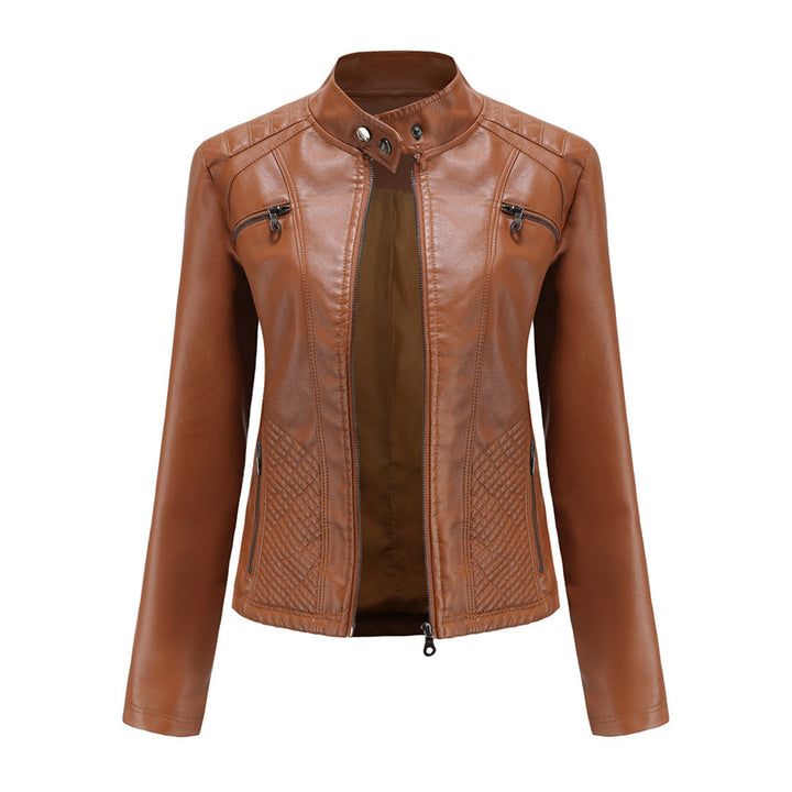 Duttini | Women’s Classic Zip-up Biker Jacket