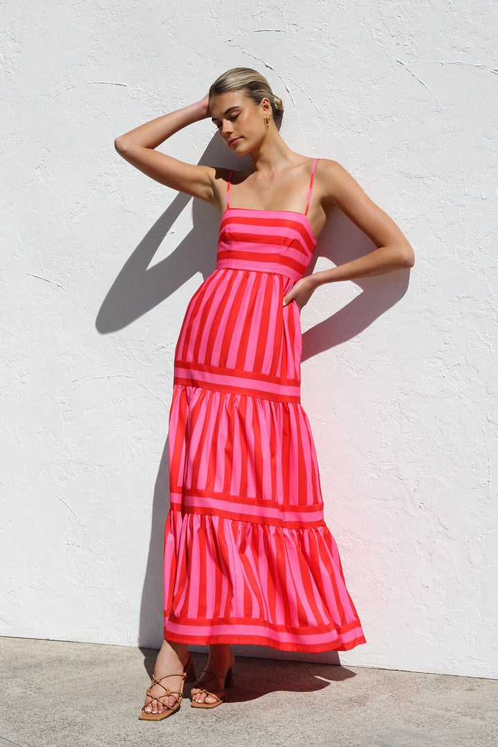 Duttini | Candy Stripe Maxi Dress